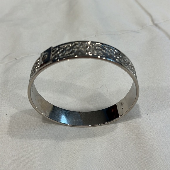 Set of silver Coach signature bangle bracelets - Picture 6 of 8